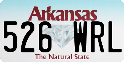 AR license plate 526WRL