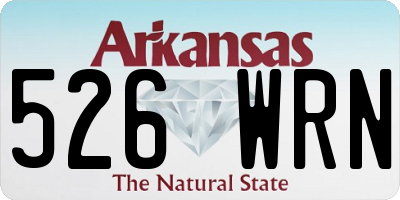 AR license plate 526WRN
