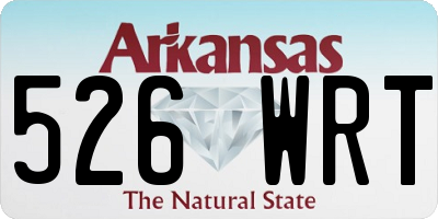 AR license plate 526WRT