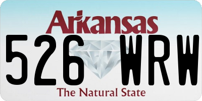 AR license plate 526WRW
