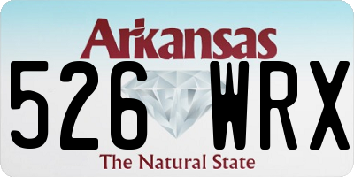 AR license plate 526WRX