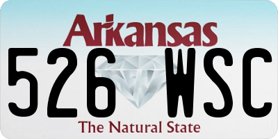 AR license plate 526WSC