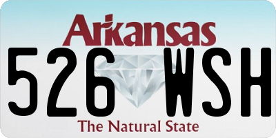 AR license plate 526WSH