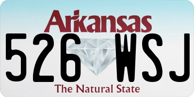 AR license plate 526WSJ