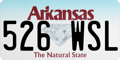AR license plate 526WSL