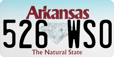 AR license plate 526WSO