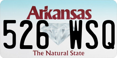 AR license plate 526WSQ