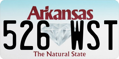 AR license plate 526WST