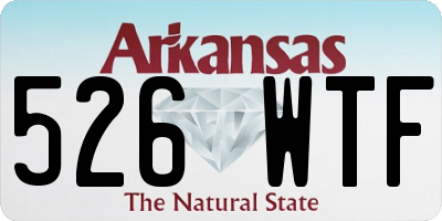 AR license plate 526WTF