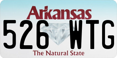 AR license plate 526WTG