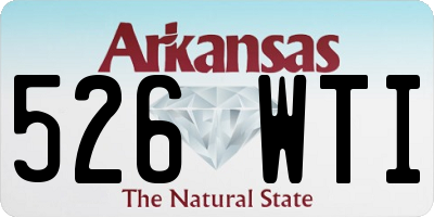 AR license plate 526WTI