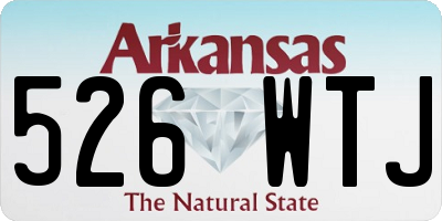 AR license plate 526WTJ