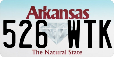 AR license plate 526WTK