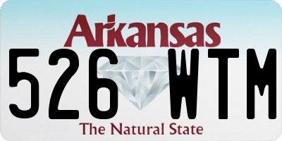 AR license plate 526WTM