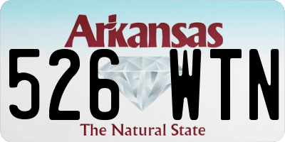 AR license plate 526WTN
