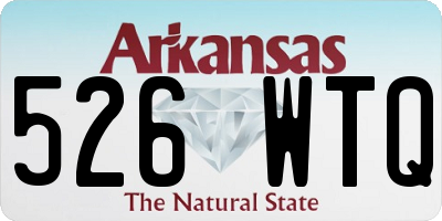 AR license plate 526WTQ