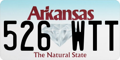 AR license plate 526WTT