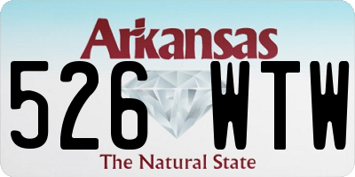 AR license plate 526WTW
