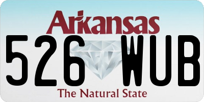 AR license plate 526WUB