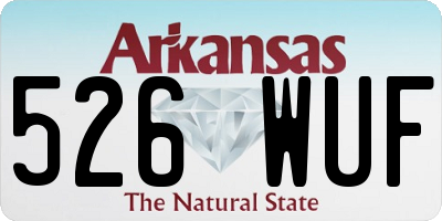AR license plate 526WUF
