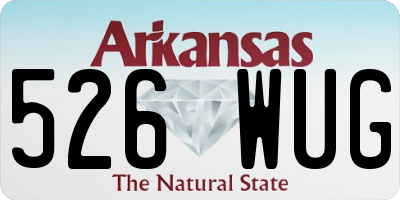 AR license plate 526WUG