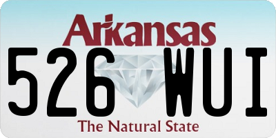 AR license plate 526WUI