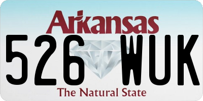AR license plate 526WUK