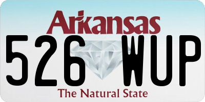 AR license plate 526WUP