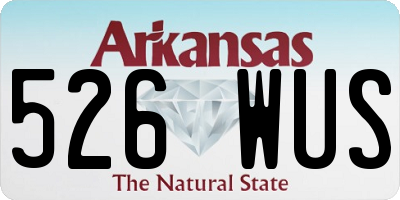 AR license plate 526WUS