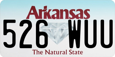 AR license plate 526WUU
