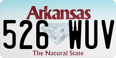 AR license plate 526WUV