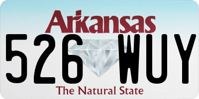 AR license plate 526WUY