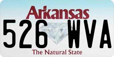 AR license plate 526WVA