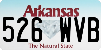 AR license plate 526WVB