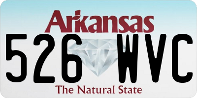 AR license plate 526WVC