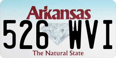 AR license plate 526WVI