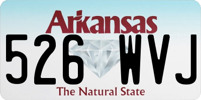 AR license plate 526WVJ