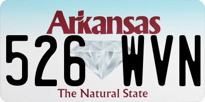 AR license plate 526WVN