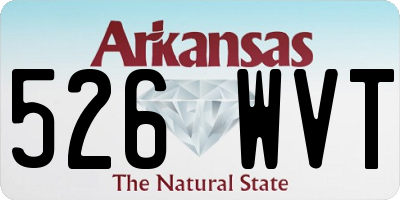 AR license plate 526WVT