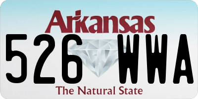 AR license plate 526WWA