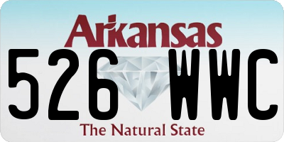 AR license plate 526WWC