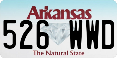 AR license plate 526WWD