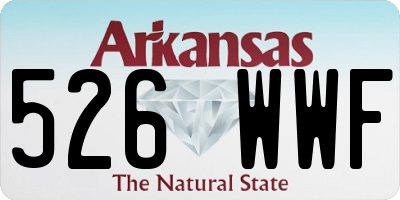 AR license plate 526WWF