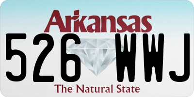 AR license plate 526WWJ