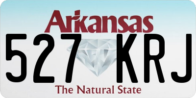 AR license plate 527KRJ