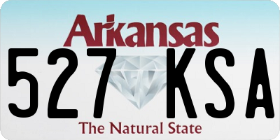 AR license plate 527KSA