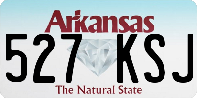 AR license plate 527KSJ