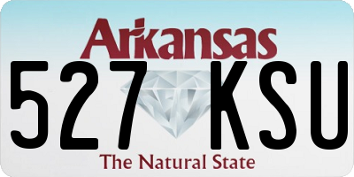 AR license plate 527KSU