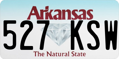 AR license plate 527KSW