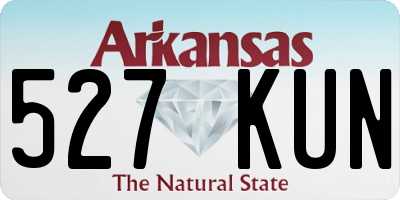 AR license plate 527KUN
